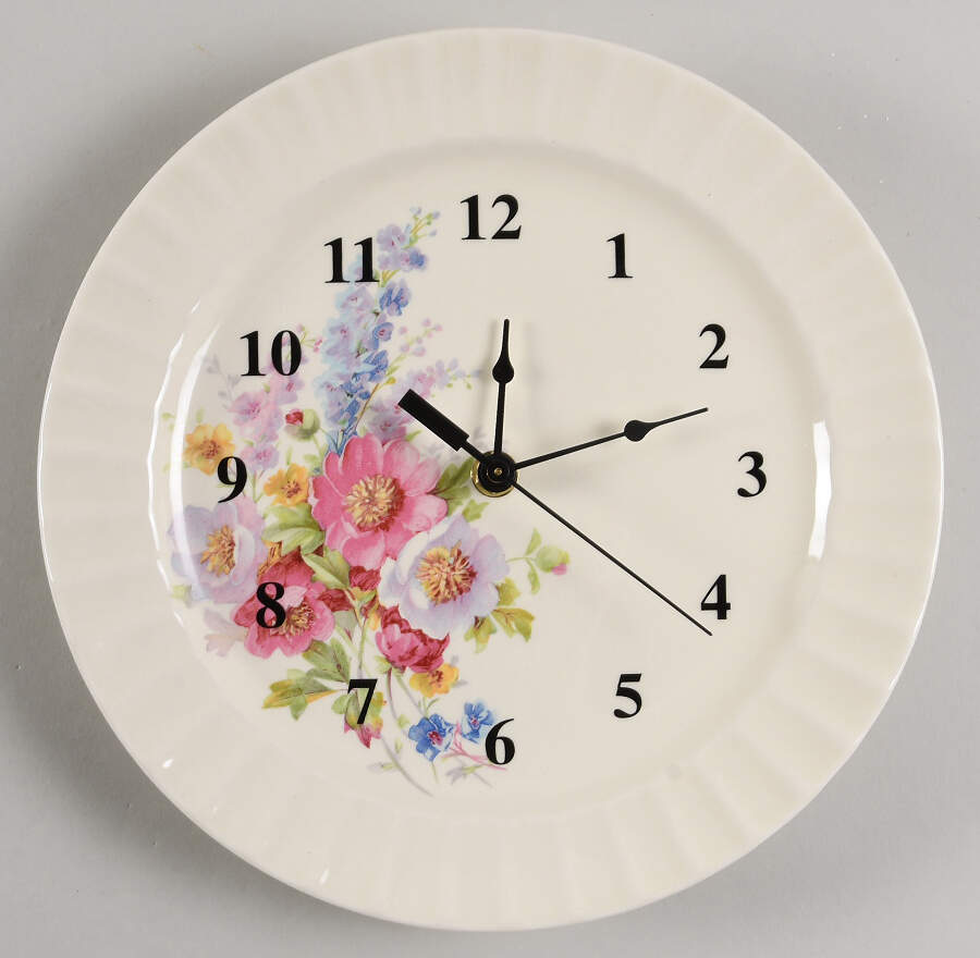 Spring Bouquet 1-2" depth  Clock Plate HC by Edwin Knowles-1