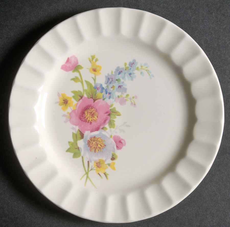 Spring Bouquet Bread & Butter Plate by Edwin Knowles-1