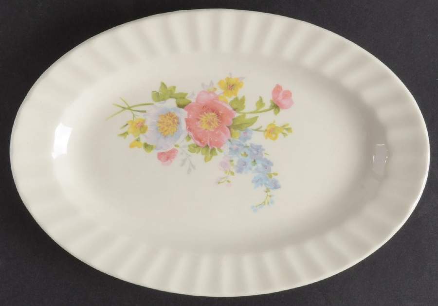 Spring Bouquet Relish/Gravy Underplate by Edwin Knowles-1