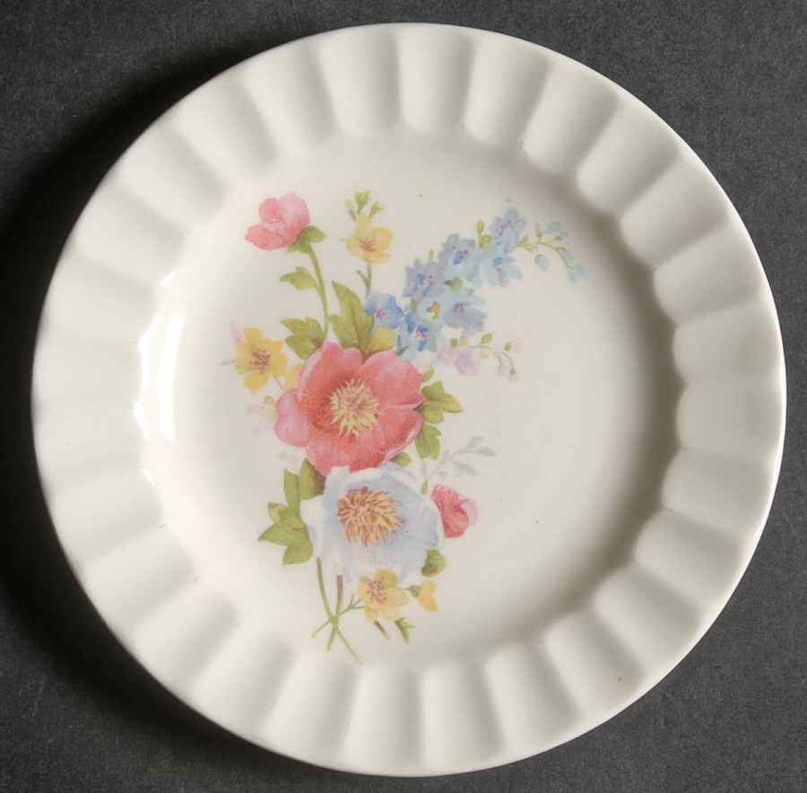 Spring Bouquet Bread & Butter Plate by Edwin Knowles-1