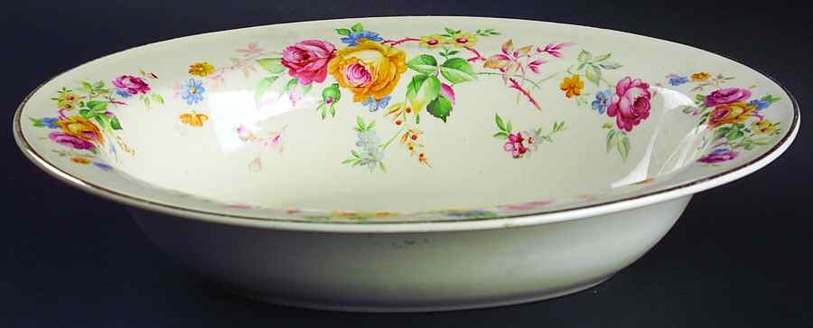 Springtime Classic 9" Oval Vegetable Bowl by Edwin Knowles-1