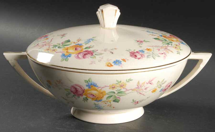 Springtime Classic Round Covered Vegetable by Edwin Knowles-1