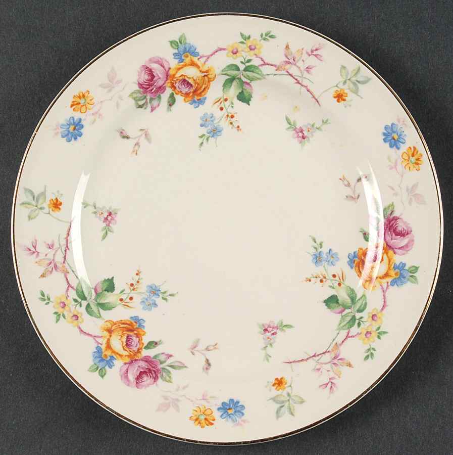 Springtime Classic Bread & Butter Plate by Edwin Knowles-1
