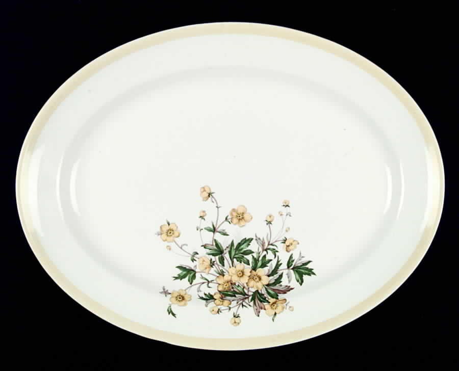 Spring Frolic 13" Oval Serving Platter by Edwin Knowles-1