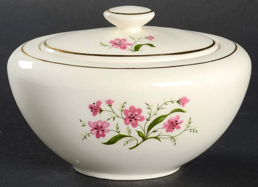 Spring Song Sugar Bowl & Lid by Edwin Knowles-1