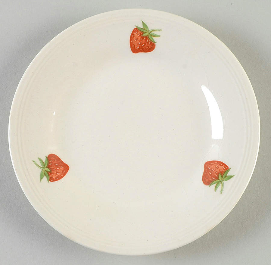 Strawberry Bread & Butter Plate by Edwin Knowles-1