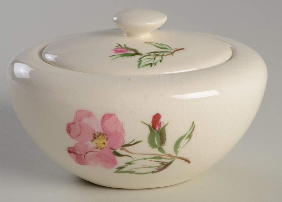 Sweetbriar Sugar Bowl & Lid by Edwin Knowles-1