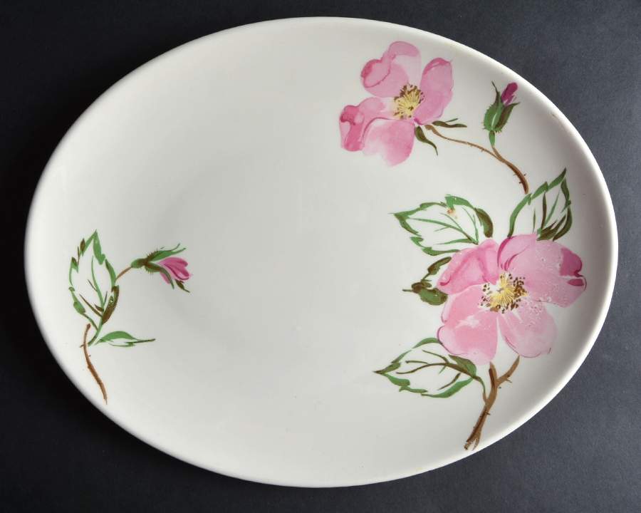 Sweetbriar 12" Oval Serving Platter by Edwin Knowles-1