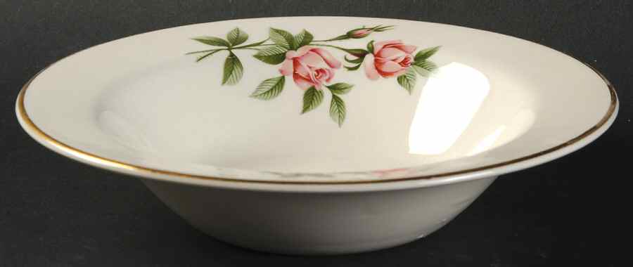 Sweetheart Rose Rim Cereal Bowl by Edwin Knowles-1