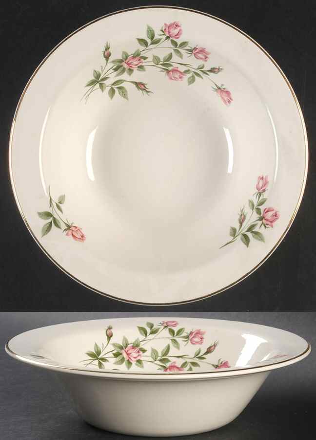Sweetheart Rose 8" Round Vegetable Bowl by Edwin Knowles-1
