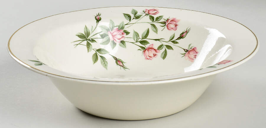 Sweetheart Rose 9" Round Vegetable Bowl by Edwin Knowles-1