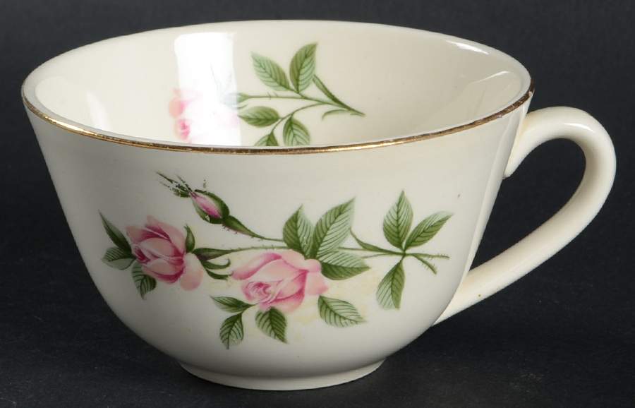 Sweetheart Rose Flat Cup by Edwin Knowles-1