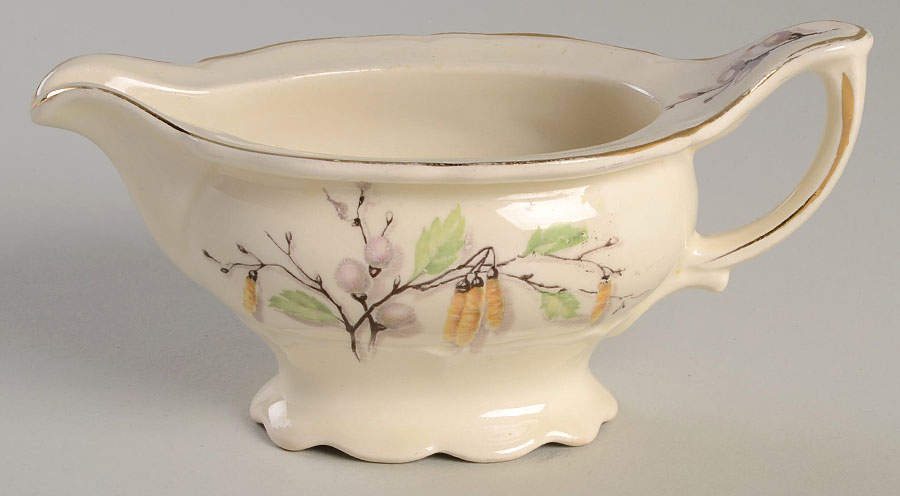 Sylvan (Gold Trim) Creamer by Edwin Knowles-1