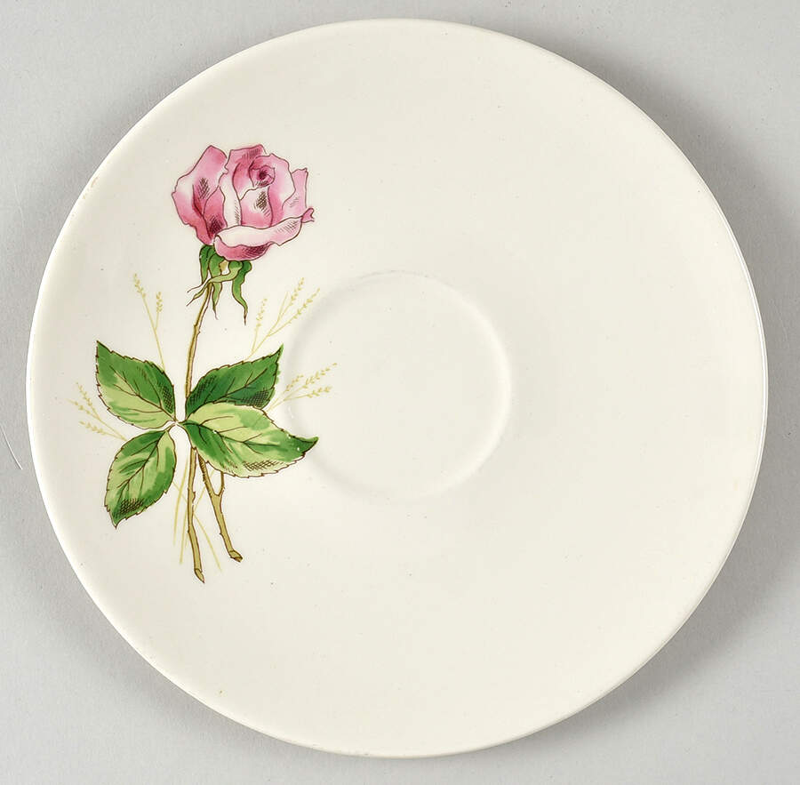 Tea Rose Saucer by Edwin Knowles-1
