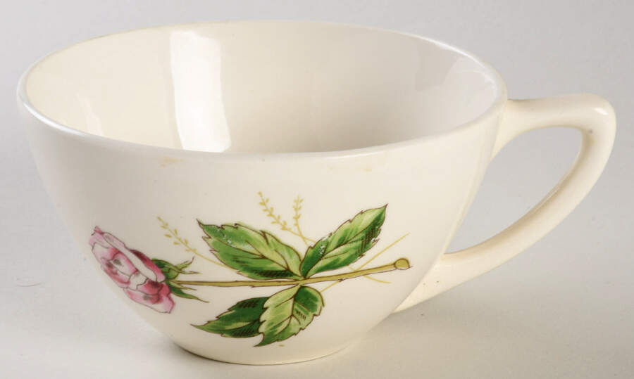 Tea Rose Flat Cup by Edwin Knowles-1
