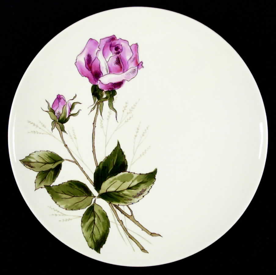 Tea Rose Dinner Plate by Edwin Knowles-1