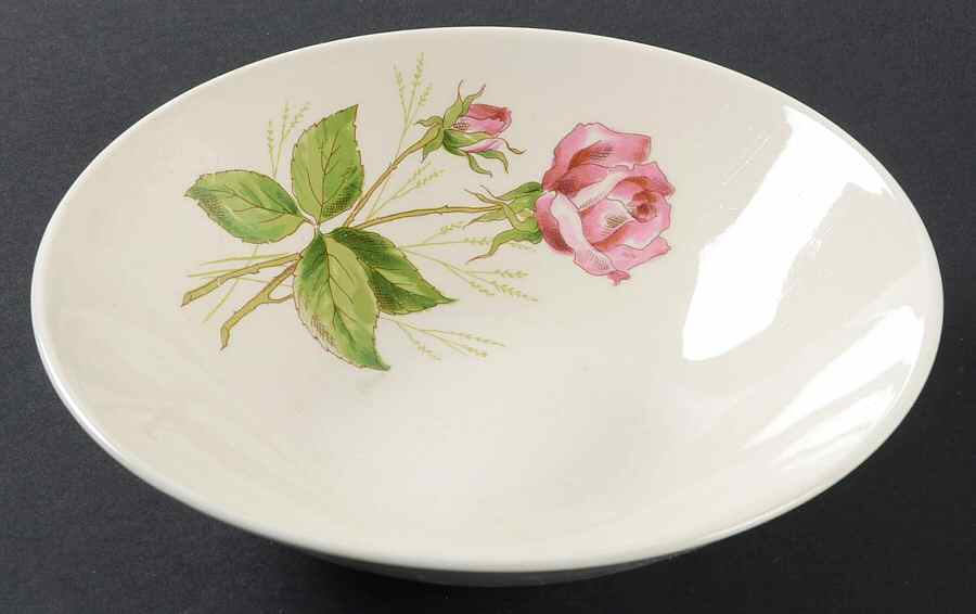 Tea Rose 9" Round Vegetable Bowl by Edwin Knowles-1