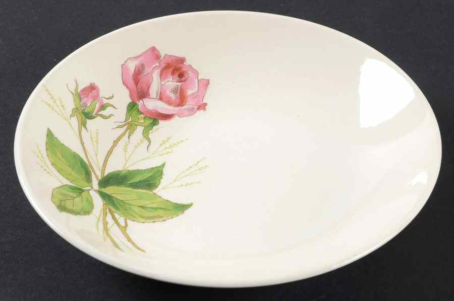 Tea Rose Coupe Soup Bowl by Edwin Knowles-1