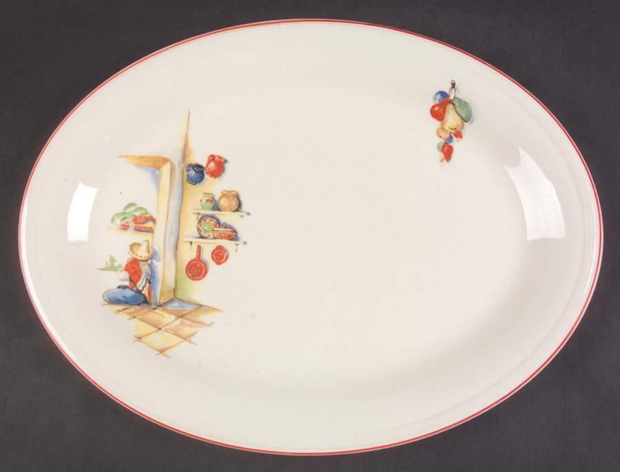 Tia Juana 13" Oval Serving Platter by Edwin Knowles-1