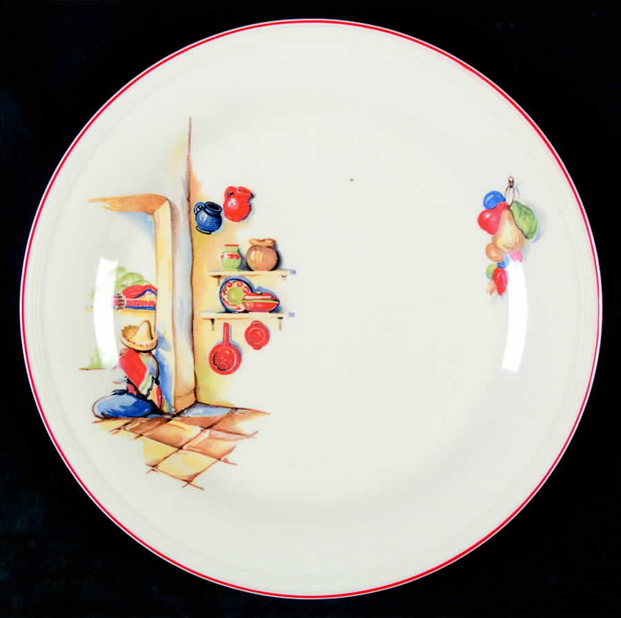 Tia Juana Luncheon Plate by Edwin Knowles-1