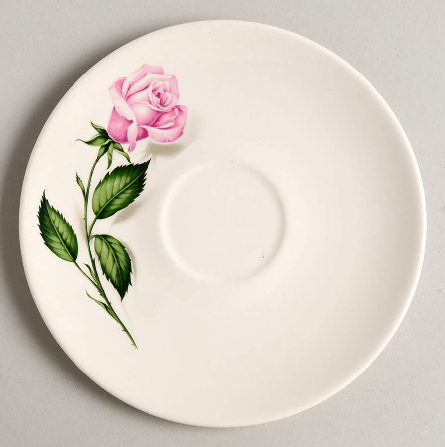 Tupperware Rose Saucer by Edwin Knowles-1