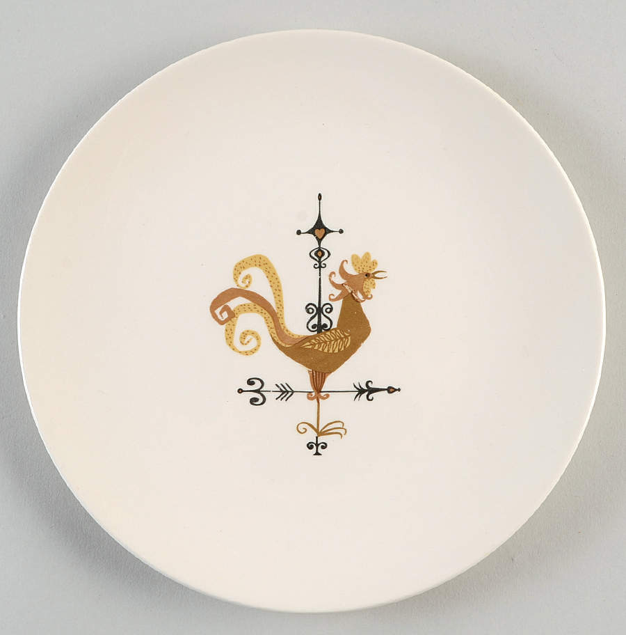 Weather Vane Dessert/Pie Plate by Edwin Knowles-1