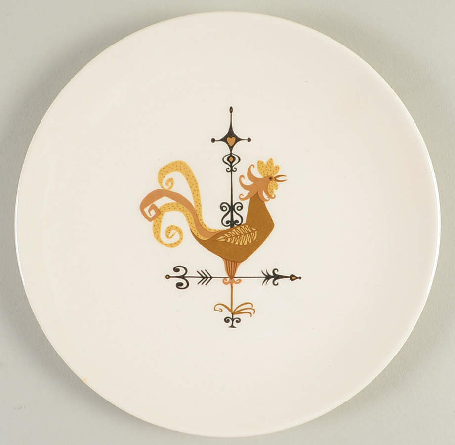 Weather Vane Bread & Butter Plate by Edwin Knowles-1