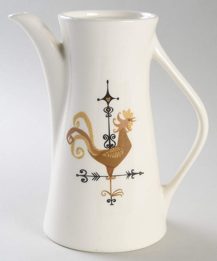 Weather Vane Coffee Pot No Lid by Edwin Knowles-1