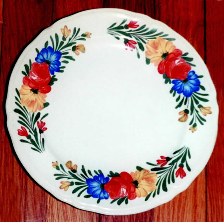 Wild Flower Salad Plate by Edwin Knowles-1
