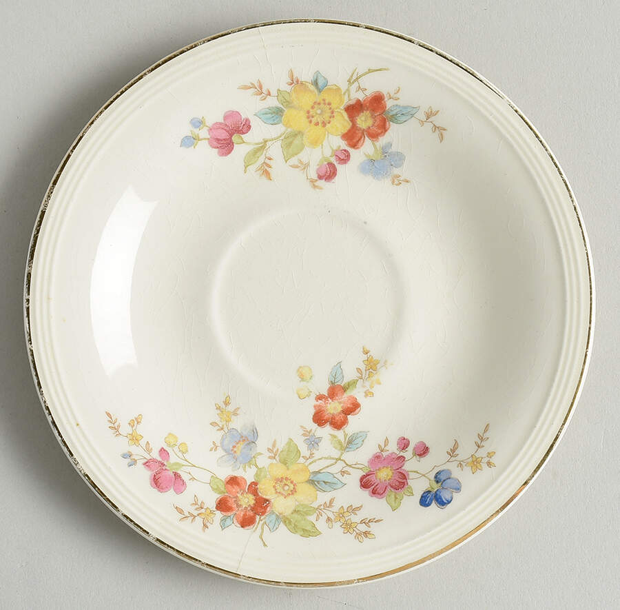 Wildrose Saucer by Edwin Knowles-1