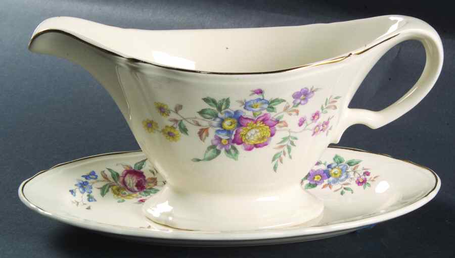 Winslow Gravy Boat & Underplate/Relish by Edwin Knowles-1
