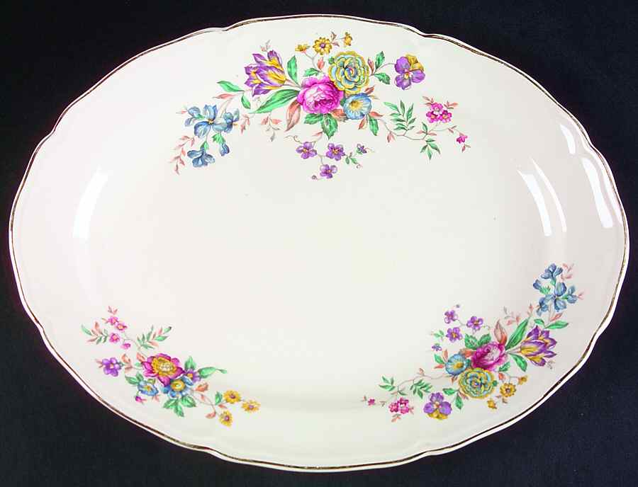 Winslow 13" Oval Serving Platter by Edwin Knowles-1