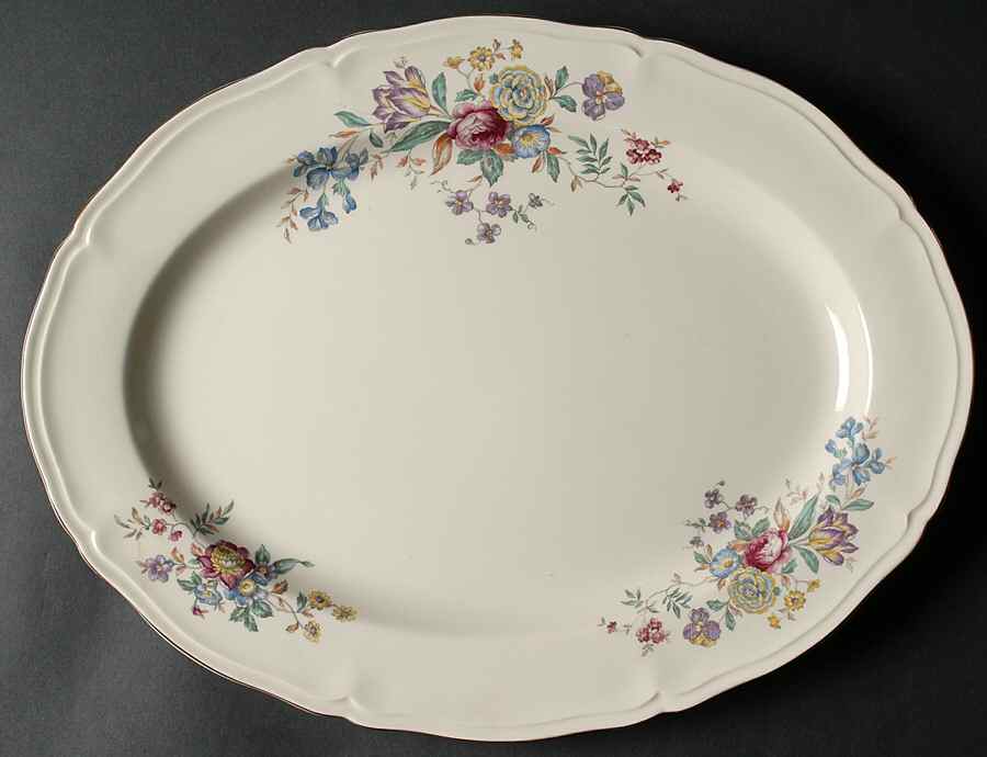 Winslow 15" Oval Serving Platter by Edwin Knowles-1