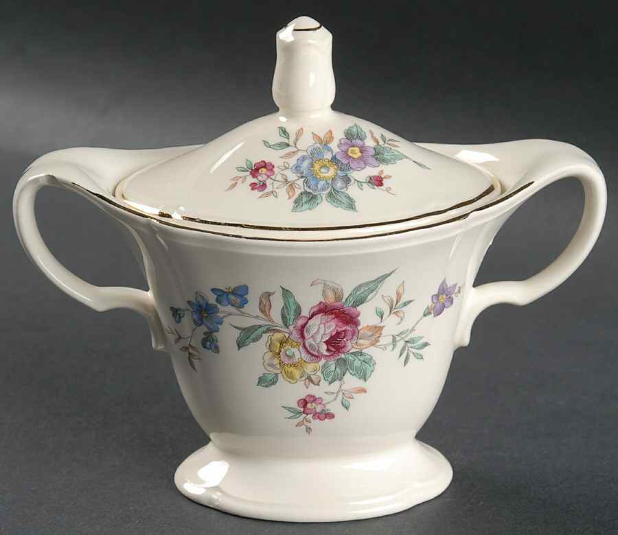 Winslow Sugar Bowl & Lid by Edwin Knowles-1