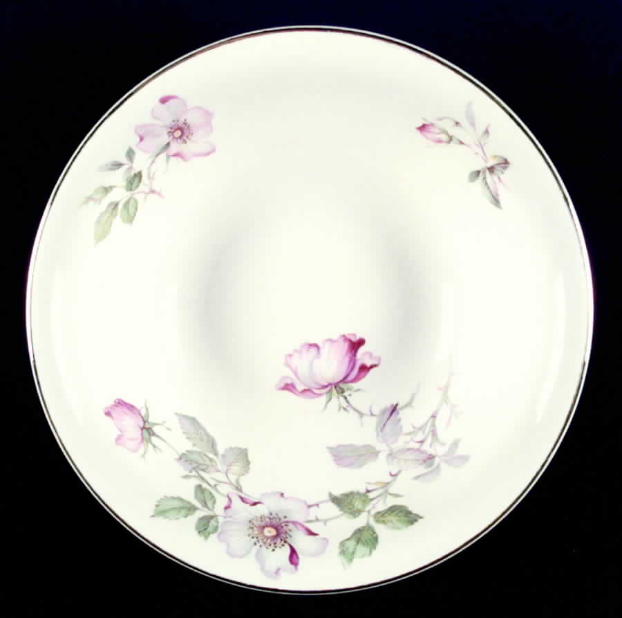 Wild Rose (Rimmed) 8" Round Vegetable Bowl by Edwin Knowles-1