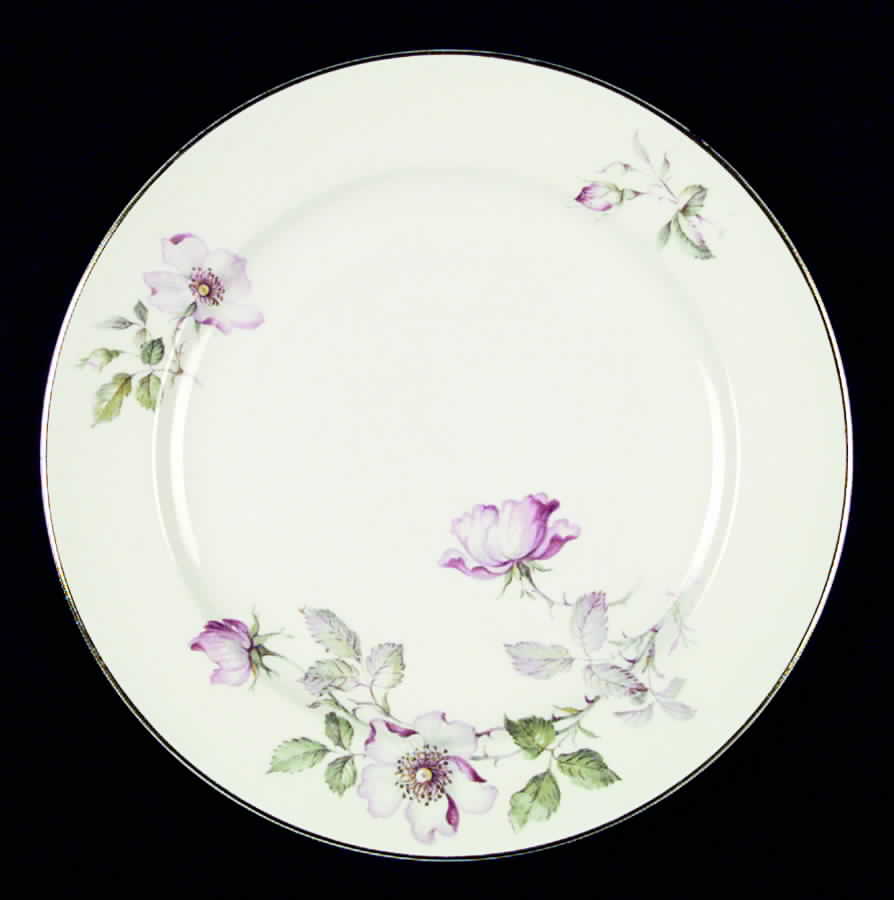 Wild Rose (Rimmed) Dinner Plate by Edwin Knowles-1