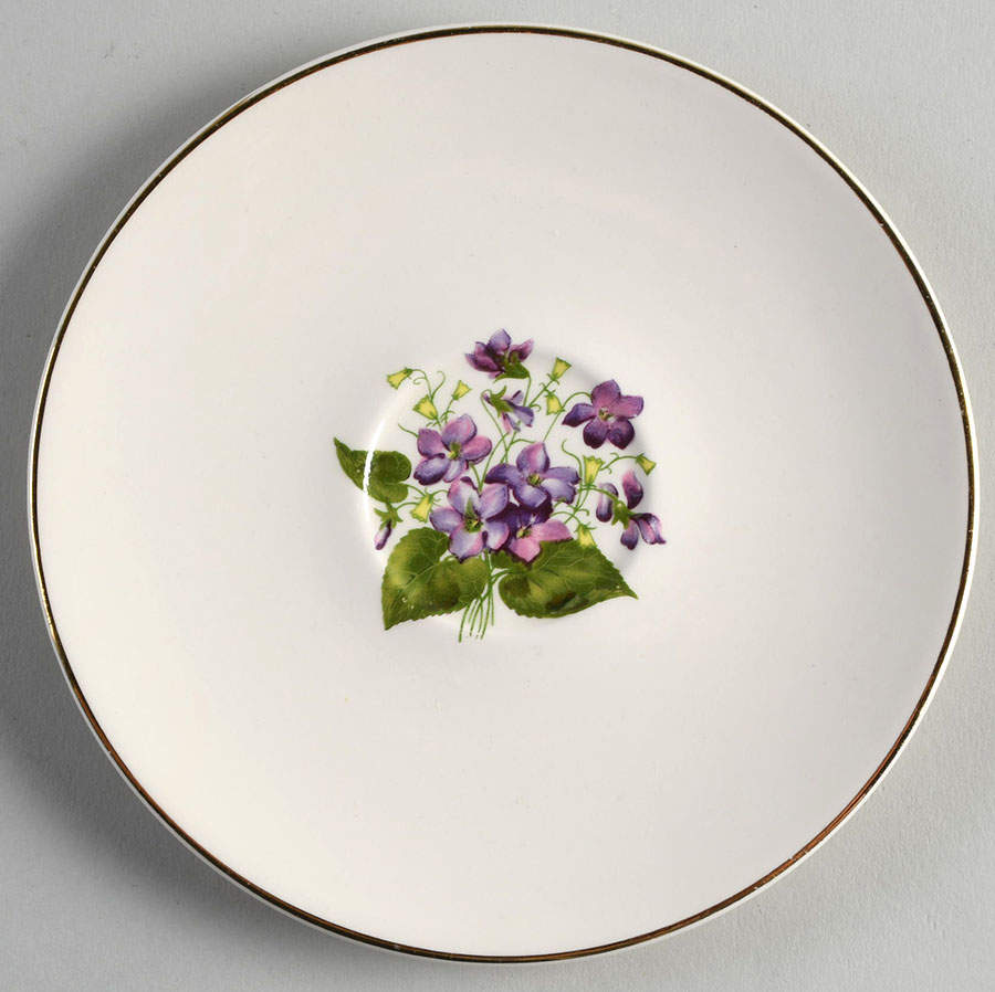 Wood Violets Saucer by Edwin Knowles-1