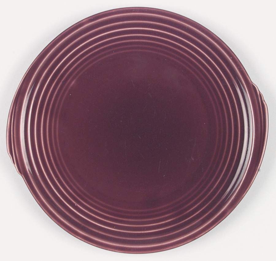 Yorktown Maroon Dinner Plate by Edwin Knowles-1