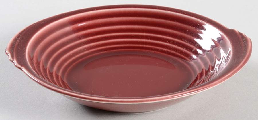 Yorktown Maroon Fruit/Dessert (Sauce) Bowl by Edwin Knowles-1