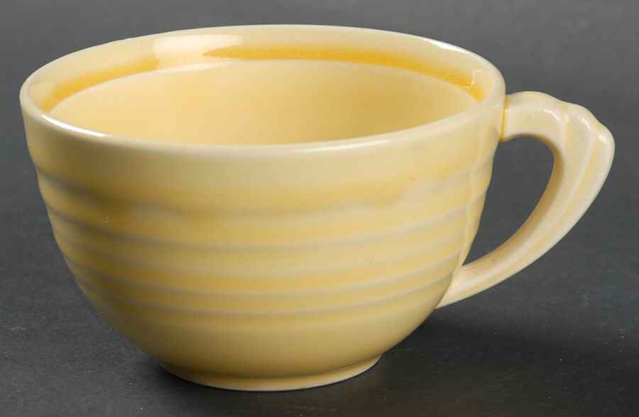 Yorktown Yellow Flat Cup by Edwin Knowles-1