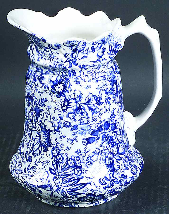 18th Century Chintz (Old, No Trim) 32 Oz Pitcher by James Kent (England)-1