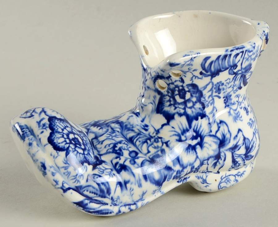 18th Century Chintz (Old, No Trim) Shoe by James Kent (England)-1
