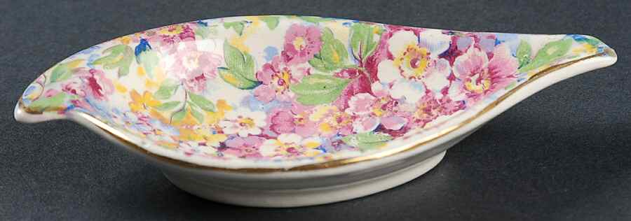 Apple Blossom Chintz 4" Ashtray by James Kent (England)-1