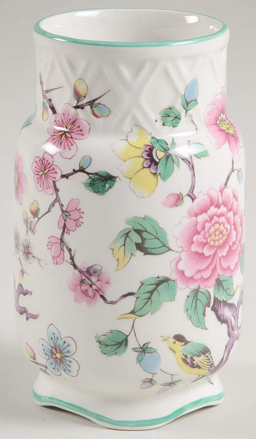Chinese Rose 4" Vase by James Kent (England)-1