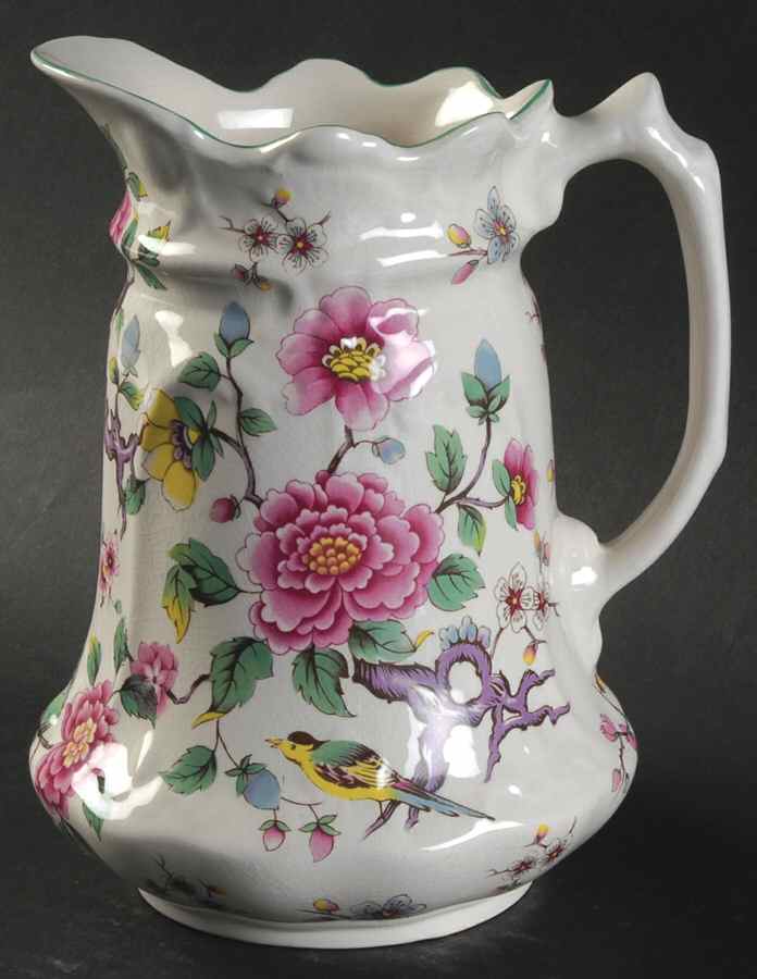 Chinese Rose 32 Oz Pitcher by James Kent (England)-1