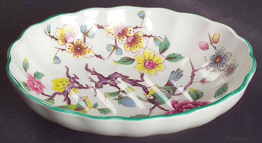 Chinese Rose Soap Dish by James Kent (England)-1