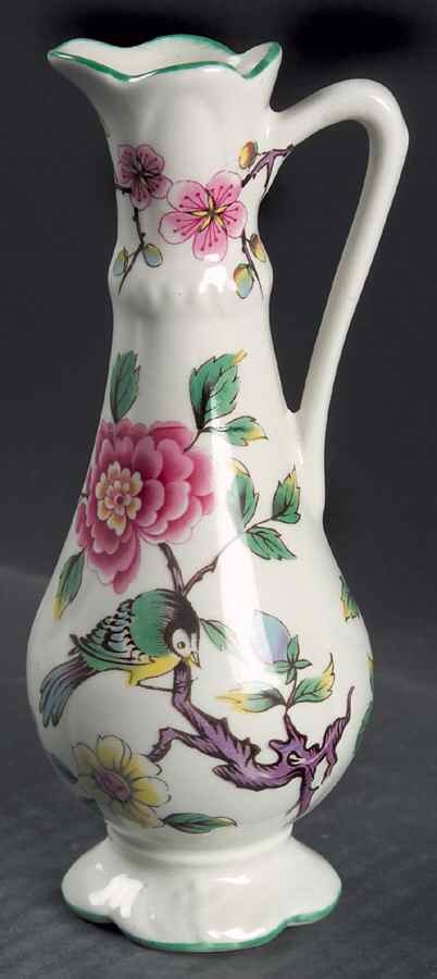 Chinese Rose 6" Bud Vase by James Kent (England)-1