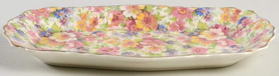Dubarry (Old, No Globe Backstamp) Tray for Mini Creamer & Open Sugar by James Kent (England)-1