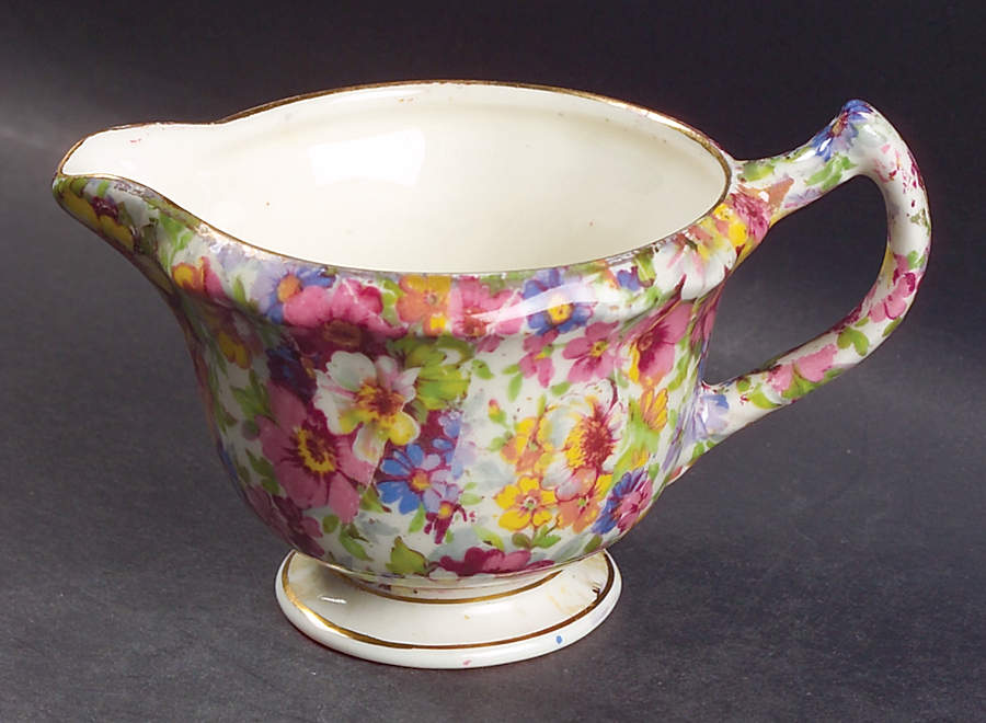 Dubarry (Old, No Globe Backstamp) Mini Creamer by James Kent (England)-1