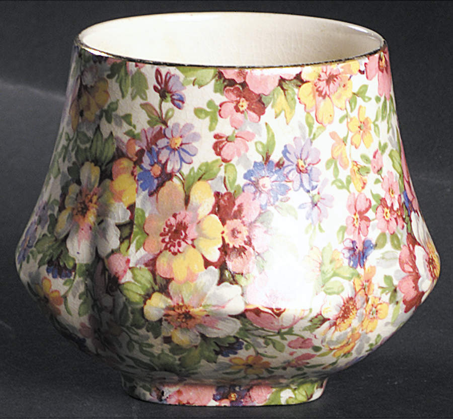 Dubarry (Old, No Globe Backstamp) Honey Pot No Lid by James Kent (England)-1